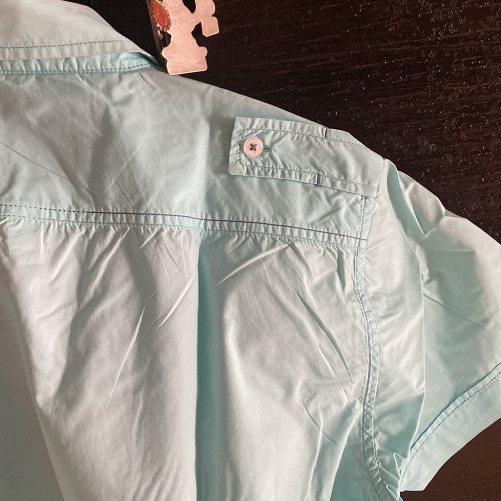 Light blue Mens casual shirt - Picture 7 of 9